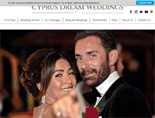 Tablet Screenshot of cyprusdreamweddings.com